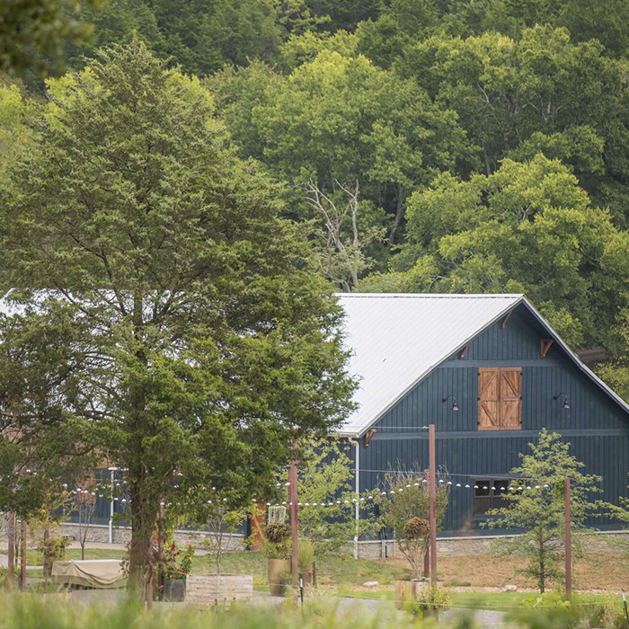 A hotel resort, one of the clients of Brown Marketing agency, surrounded by the woods