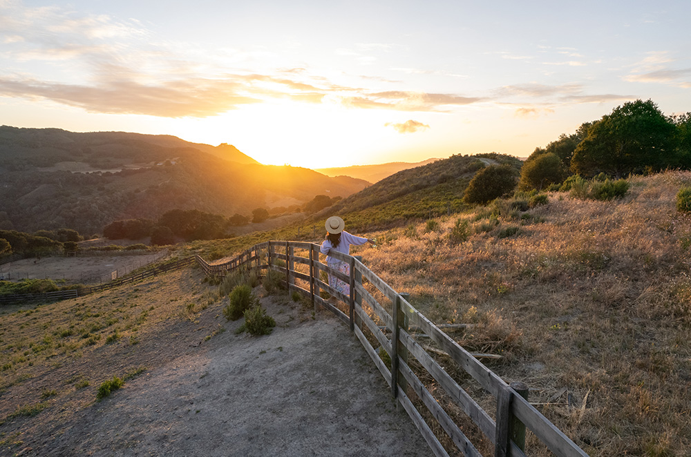 Sunset views of the backcountry